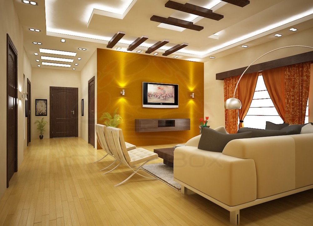  Lounge Ceiling with Simple Decor