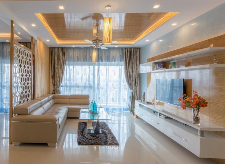 False Ceiling Living Room Woody Uncle Sam