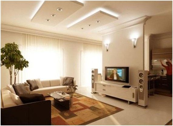 False Ceiling Living Room Woody Uncle Sam